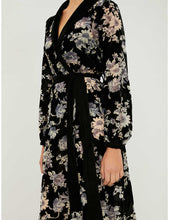 Load image into Gallery viewer, MYLA - Hyde Park Long Gown - Black/Floral Design