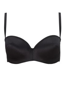 MYLA Bodysilk Strapless Padded Balcony Bra - Black - 32A - 32B - 32C - 32D - 32DD - 34A - 34B - 34C - 34D - 34DD - 36A - 36B - 36C - 36D - 36DD