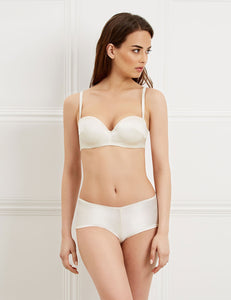 MYLA Bodysilk Strapless Padded Balcony Bra - Snow