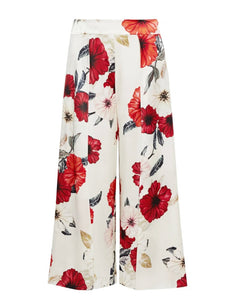MYLA - Covent Garden Trouser/Culottes - White/Floral Design