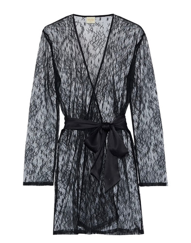 MYLA - Darling Row Short Gown - Black