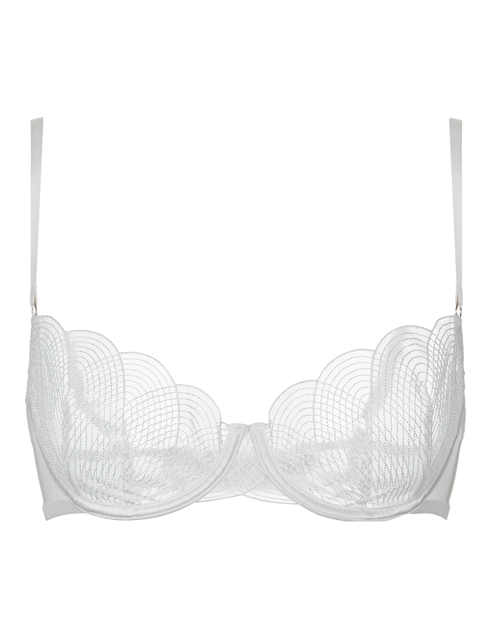 MYLA Elliptical Non-Padded Balcony Bra - Ivory/Ivory - 32A - 32B - 32C - 32D - 32DD - 34A - 34B - 34C - 34D - 34DD - 36A - 36B - 36C - 36D - 36DD