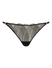 Load image into Gallery viewer, Elliptical Thong Black