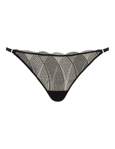 Elliptical Thong Black