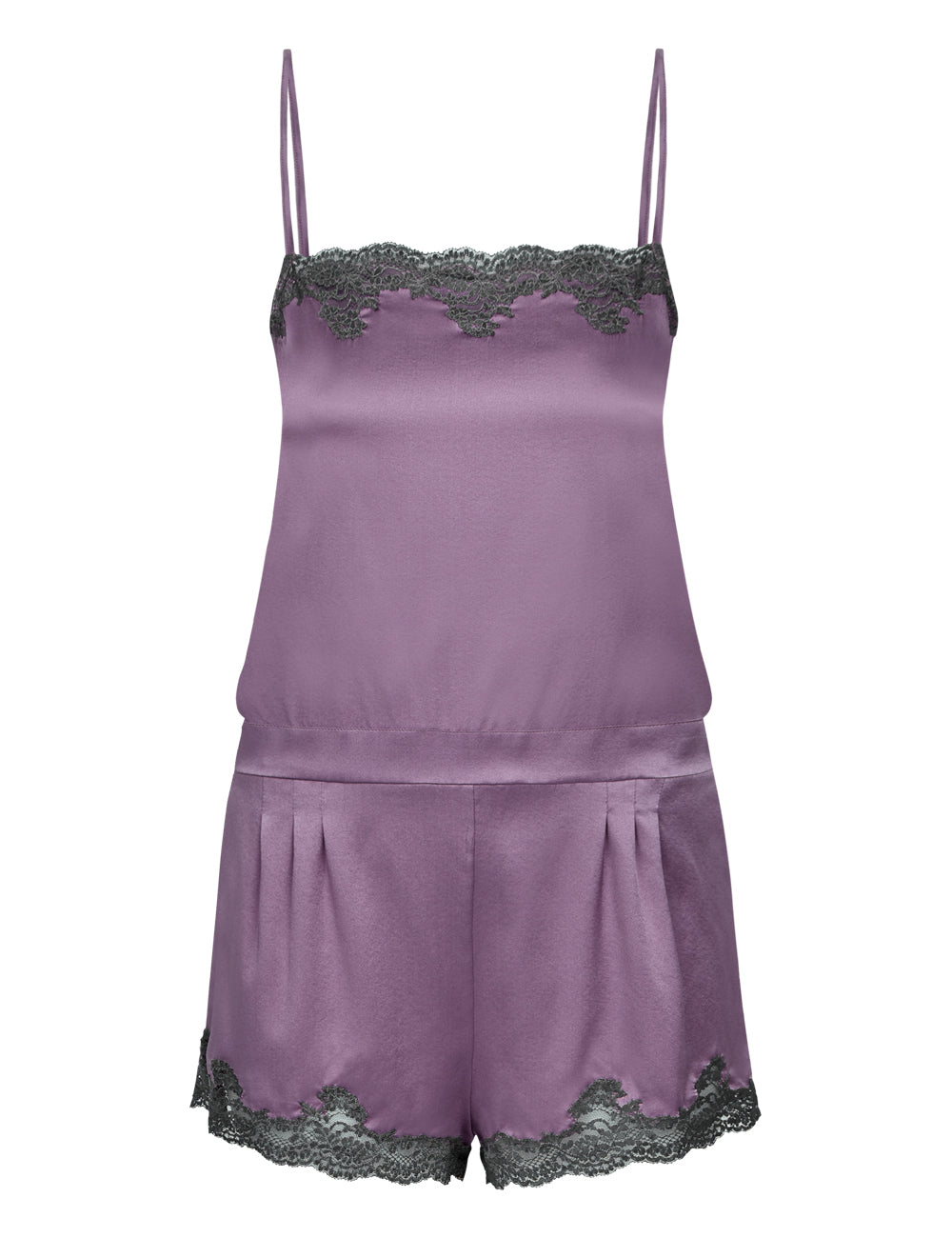 MYLA Heritage Silk Teddy - Mauve/Slate - XS - S - M - L - XL