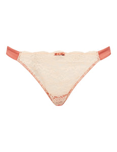 Myla Heritage Silk Thong Tea Rose Rose Gold