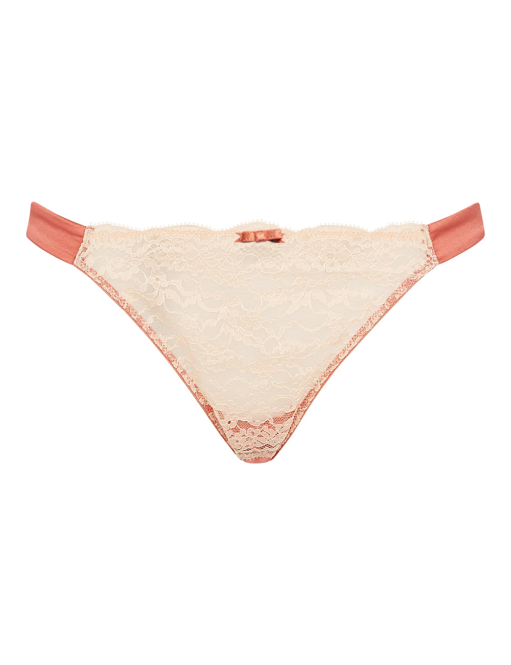 Myla Heritage Silk Thong Tea Rose Rose Gold