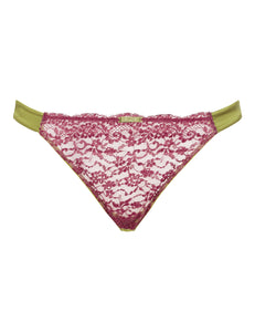 Myla Heritage Silk Thong Old Gold & Persian Rose 