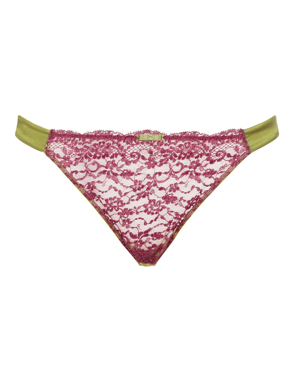 Myla Heritage Silk Thong Old Gold & Persian Rose 