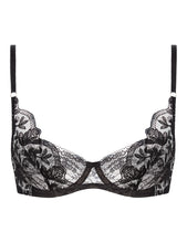 Load image into Gallery viewer, MYLA Lace Embroidery Non-Padded Balcony Bra - Black