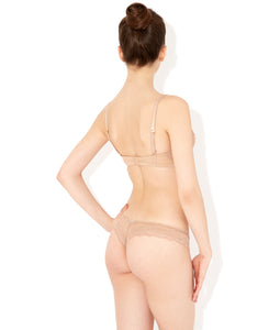 MYLA Nicole Padded Plunge Bra - Nude