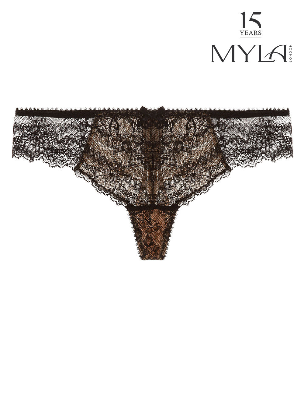 MYLA Nicole Brazilian Briefs - Black/Nude - XS - S - M - L - XL