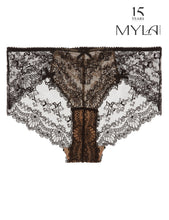 Load image into Gallery viewer, MYLA Nicole Hipster Briefs - Black/Nude