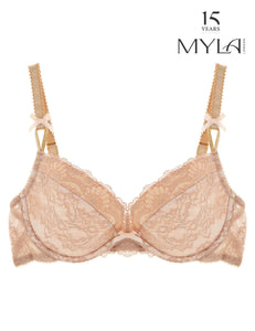 MYLA Nicole Padded Plunge Bra - Nude