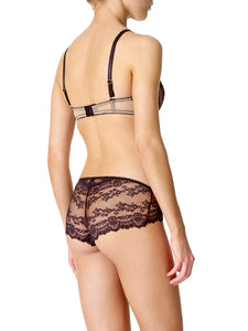 MYLA Nicole Hipster Briefs - Black/Nude