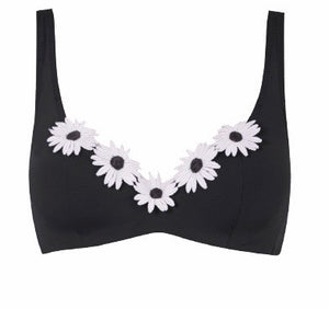 MYLA - Pollon Street - Floral-appliqued under-wired Bikini Top