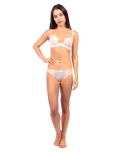 Load image into Gallery viewer, MYLA Elliptical Padded Plunge Bra - Ivory/Ivory