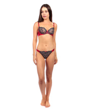 Load image into Gallery viewer, Myla Heritage Silk Non Padded Bra Lipstick Place