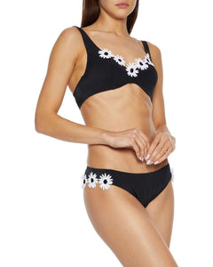 MYLA - Pollon Street - Floral-appliqued under-wired Bikini Top