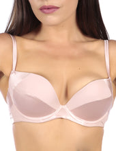 Load image into Gallery viewer, Patchwork Silk Padded Plunge Granite Pink